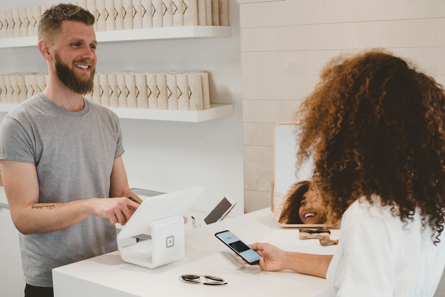 Ecommerce storefront on a laptop